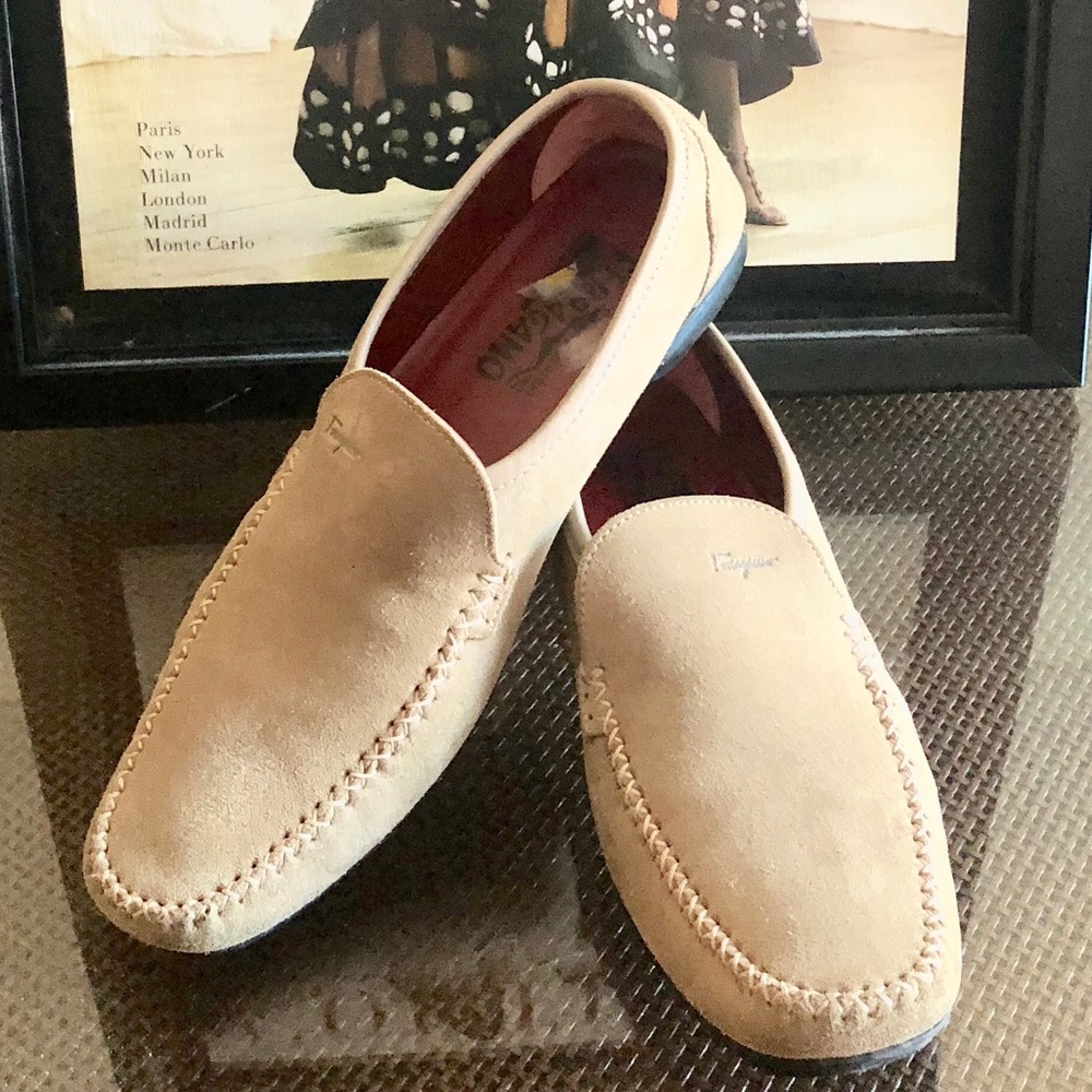 Salvatore Ferragamo Suede Driving Shoes  *SALE*